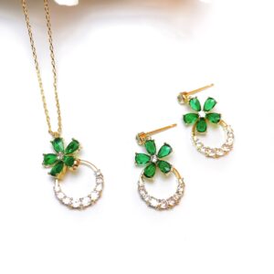 Set Esperanza Natural – Collar y Aretes Veramorest