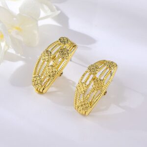 Aretes Hilos de Oro