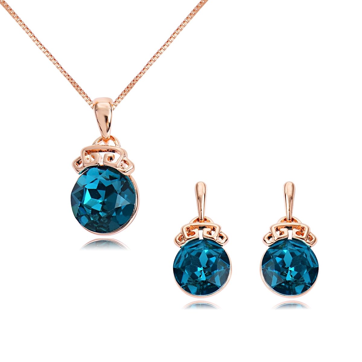 Set Aretes y Collar Indigo - Imagen 2