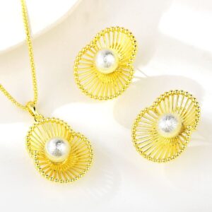 Set Aretes y Collar Flor Solar – Veramorest