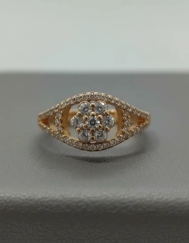 Anillo Floral con Brillantes  | Veramorest
