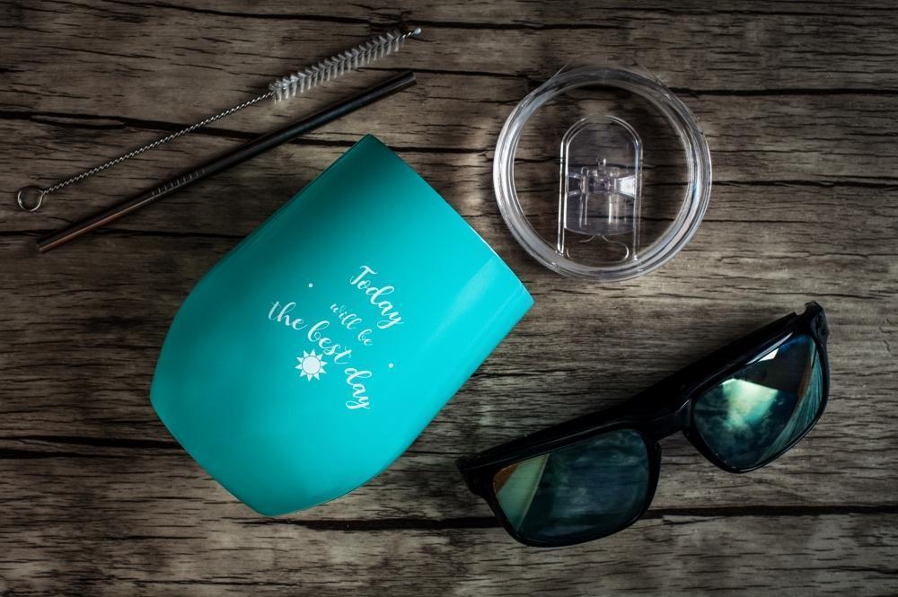 Termo Vaso en Acero Inoxidable Azul - Imagen 3