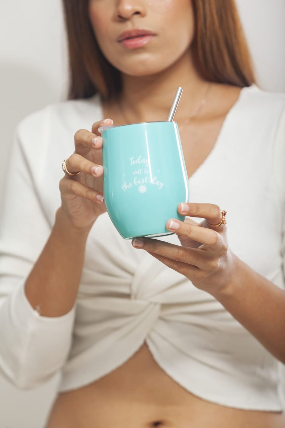 Termo Vaso en Acero Inoxidable Azul - Imagen 5